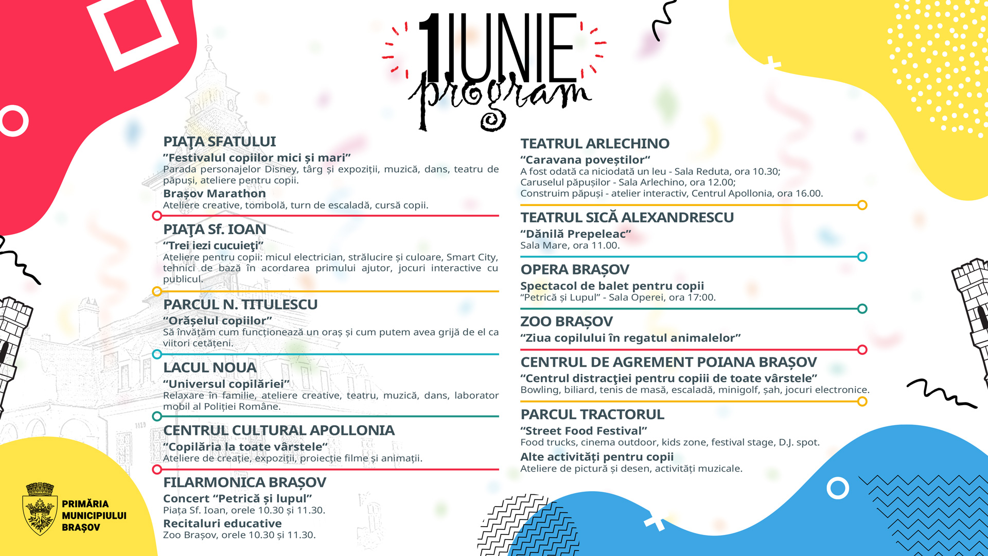 Program 1 iunie 2025