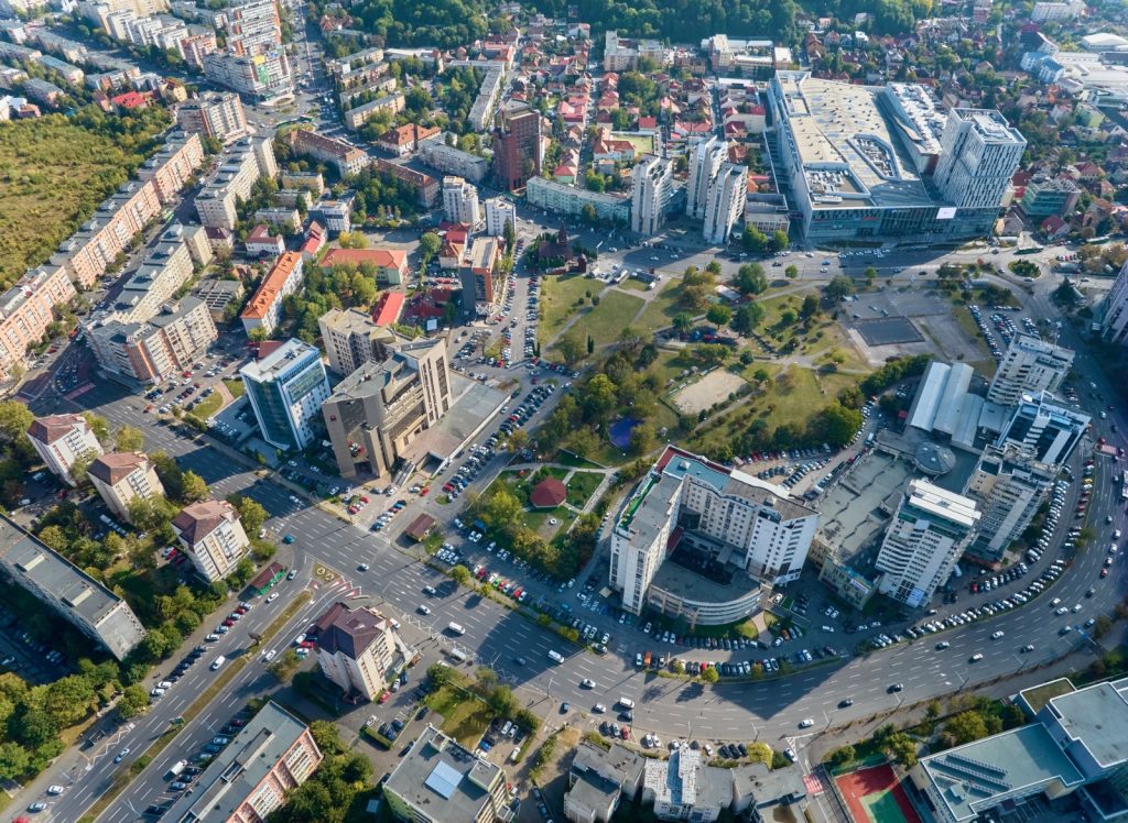 centrul civic vedere aeriana