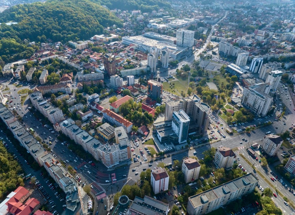 centrul civic vedere aeriana