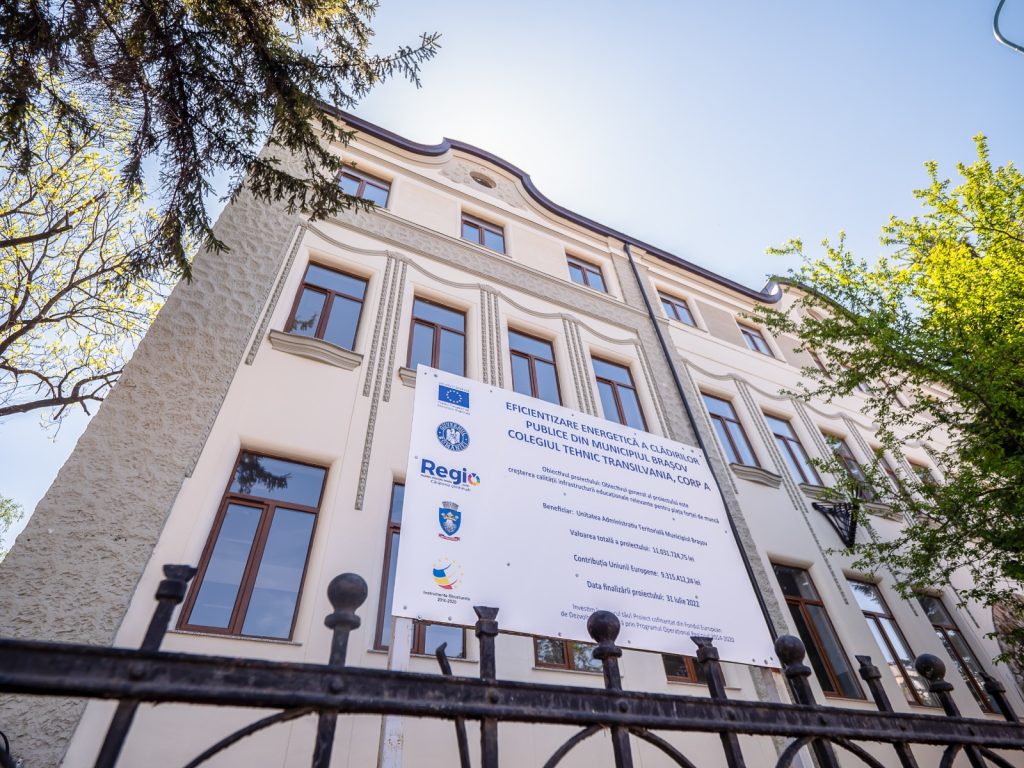 Colegiul Tehnic Transilvania dupa reabilitare si dotare