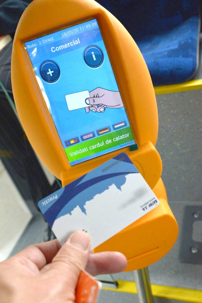validare card transport abonament