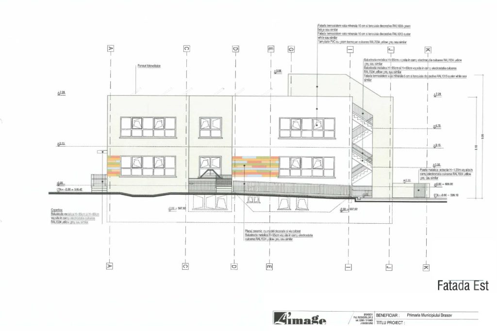 plan fațadă sudică