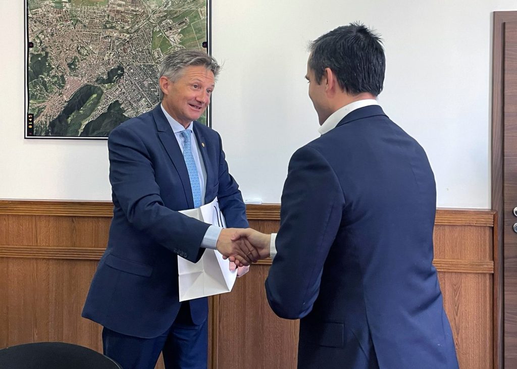 Întalnire primar Allen Coliban - ambasadorul Confederației elvețiene