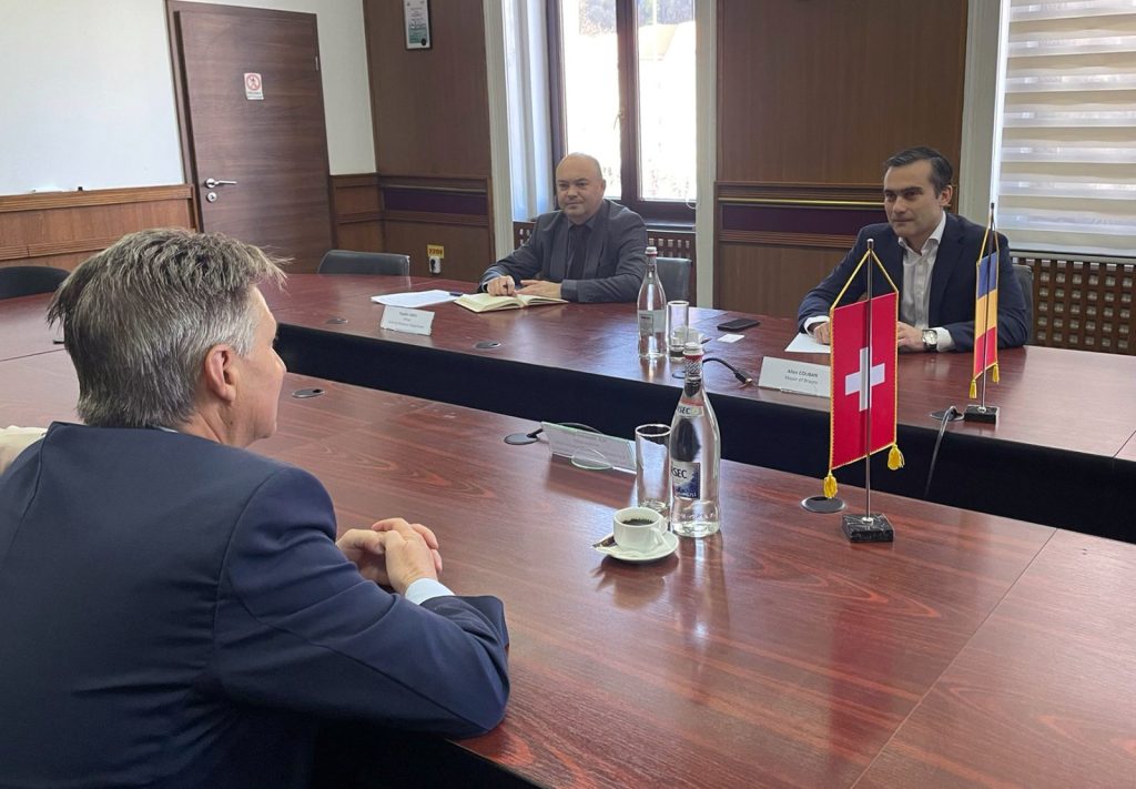 Întalnire primar Allen Coliban - ambasadorul Confederației elvețiene