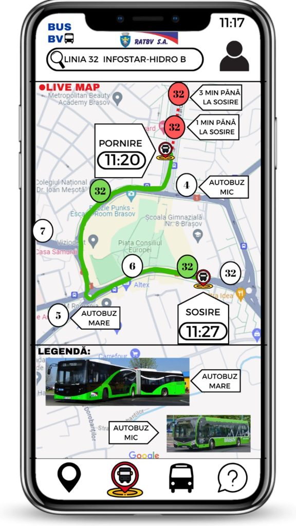 aplicație transport în comun