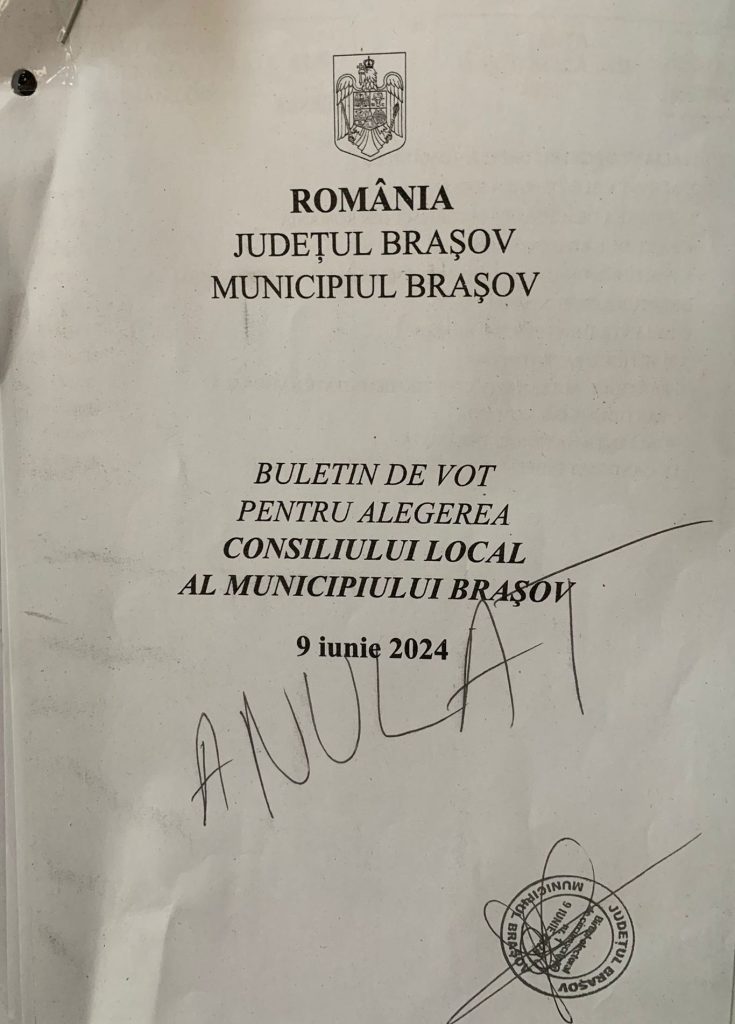 Ce trebuie să cunoască brașovenii despre alegerile din 9 iunie. Vezi lista tuturor candidaților 2 Model buletin de vot