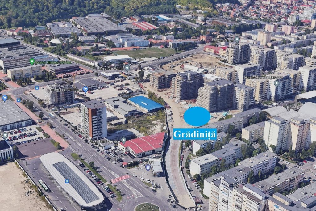 gradinita carpatilor aerian amplasament