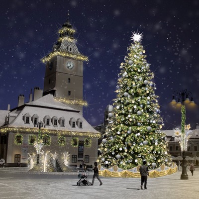 Din 30 noiembrie, 1,3 milioane de luminițe vor aduce bucuria Crăciunului la Brașov