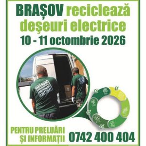Brașovenii sunt invitați să predea spre reciclare deșeurile electrice și electronice în cadrul campaniei de toamnă “Brașov Reciclează!”